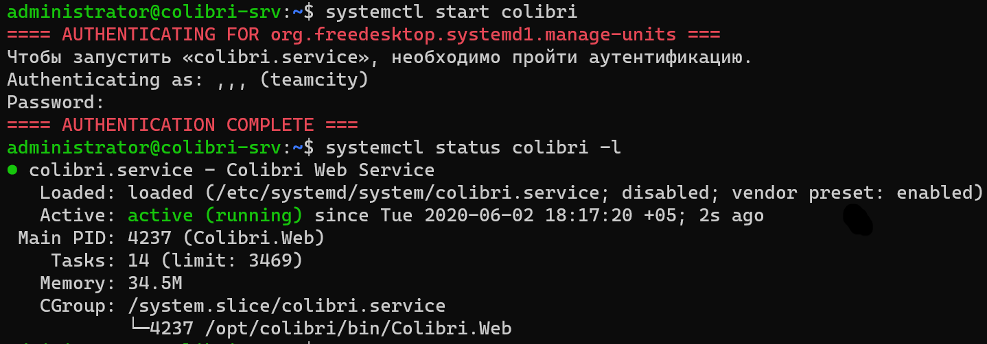service status